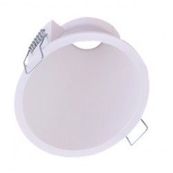 Reflector fijo Redondo Asimétrico Blanco Ø84mm para Foco Downlight LED COB 6W Konic VOLCAN